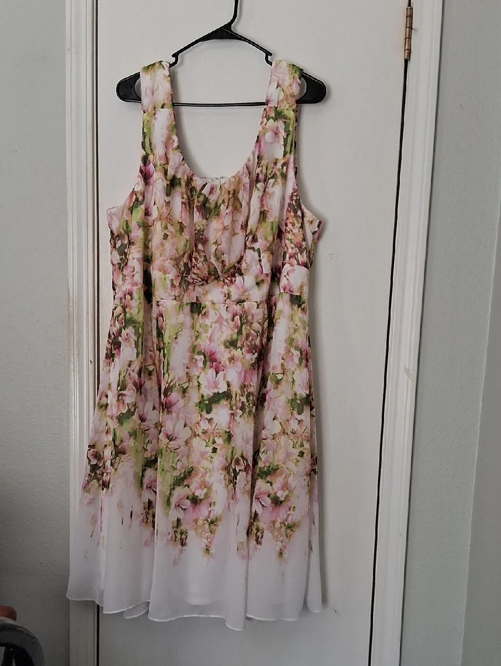 Signature Ella Multicolor Floral Watercolor Floaty Wedding Season Midi Dress 22W - Picture 1 of 11